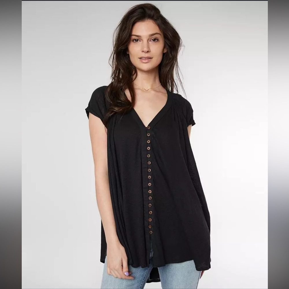 Free People Highland Top | Tunic Style in Baby Pink